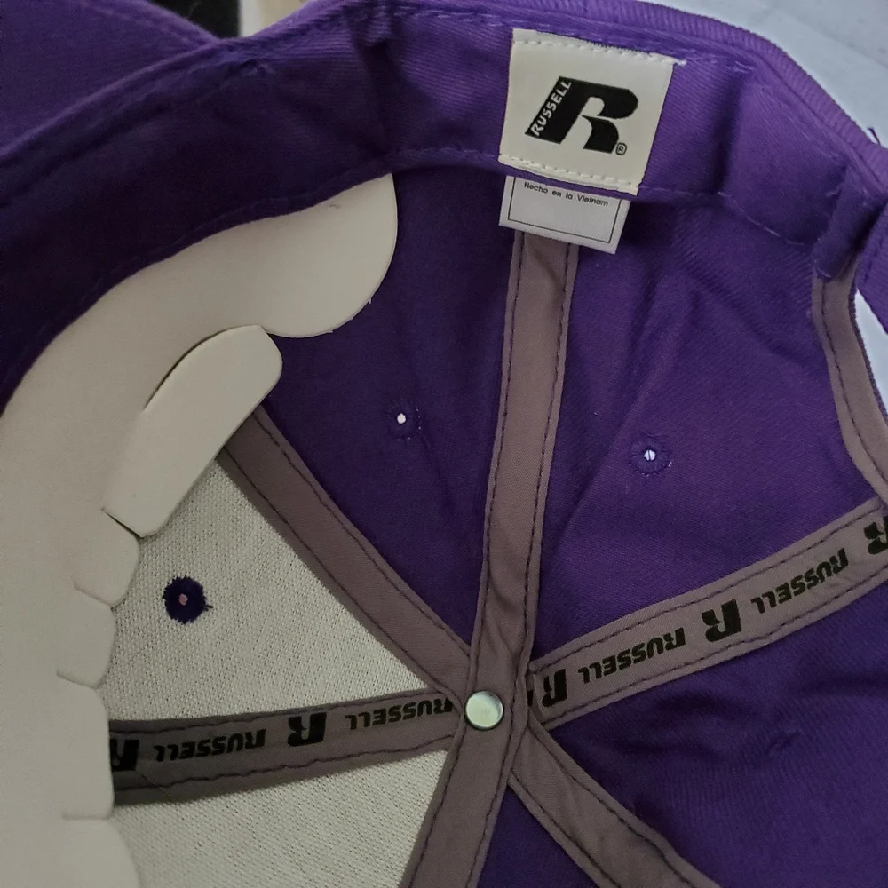 Russell Kansas State Wildcats ball cap with adjustable closure purple, gray